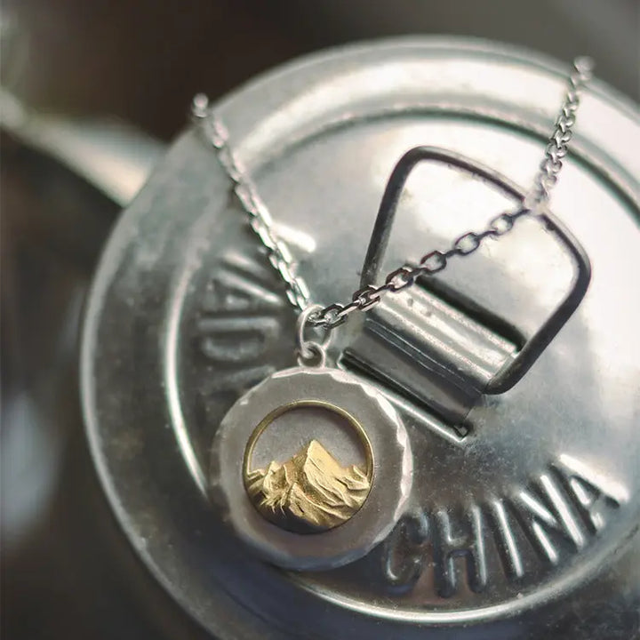 Pinnacle Mountain Medallion Necklace | Salty