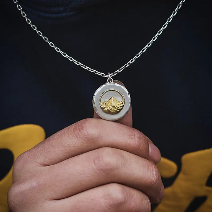 Pinnacle Mountain Medallion Necklace | Salty