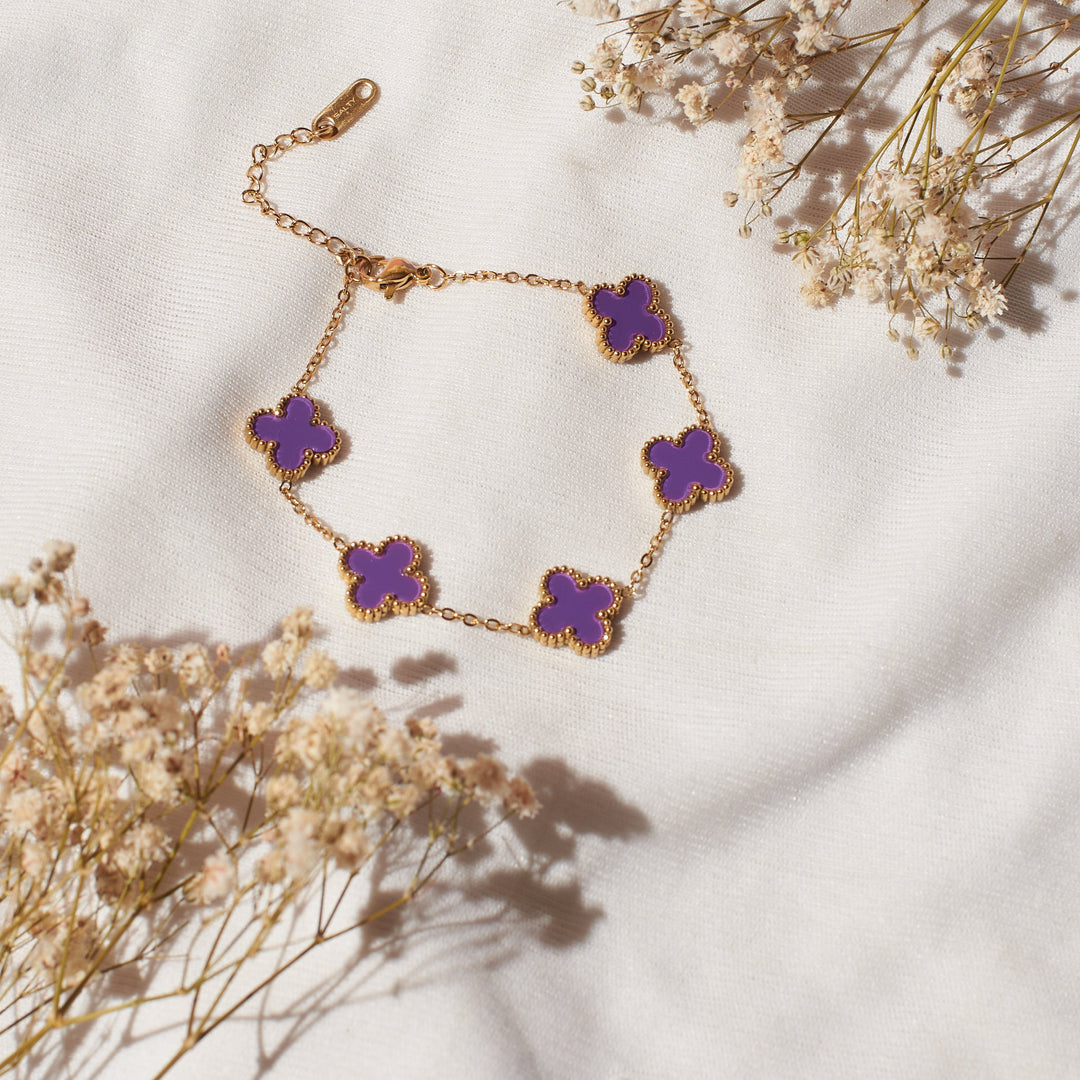 Plum Clover Affair Jewellery Set