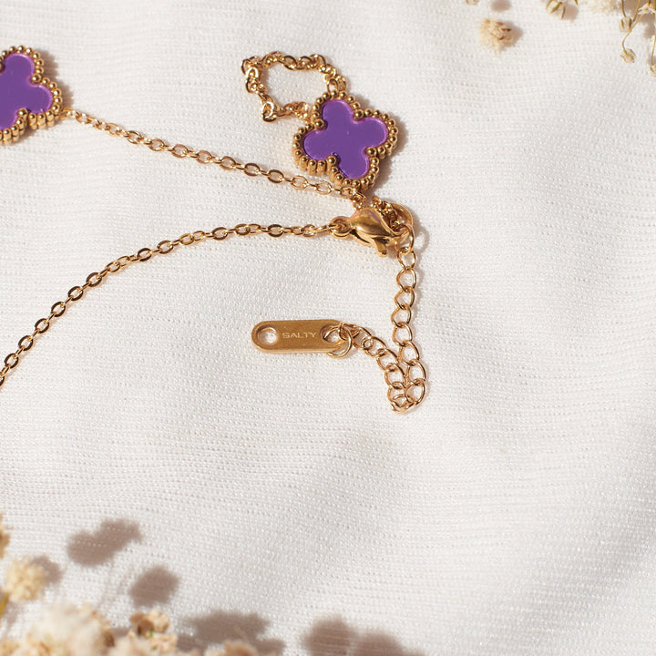 Plum Clover Affair Jewellery Set
