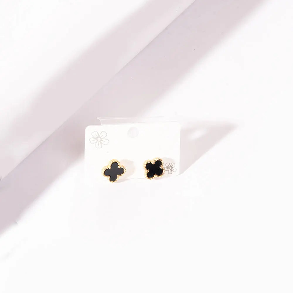 Posh Night Clover Studs | Salty