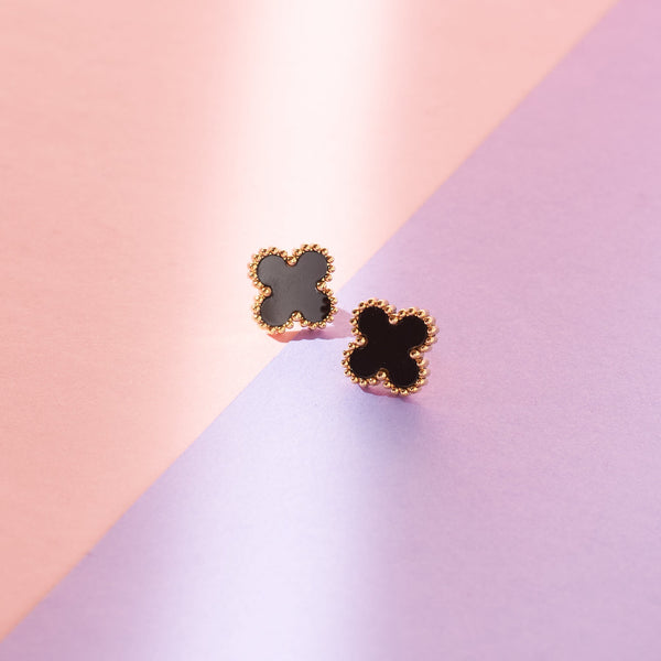 Posh Night Clover Studs