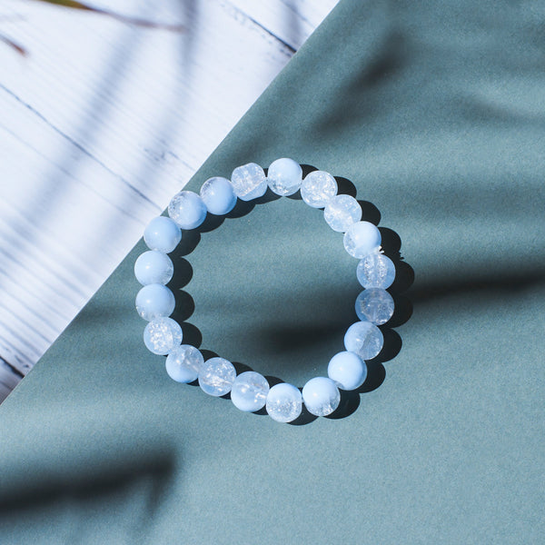 Precious Blue Stone Beaded Bracelet
