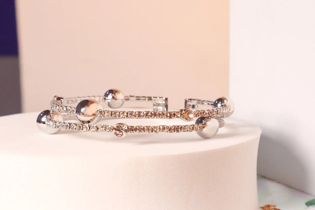 Pretty Silver Double Cuff - Salty Accessories