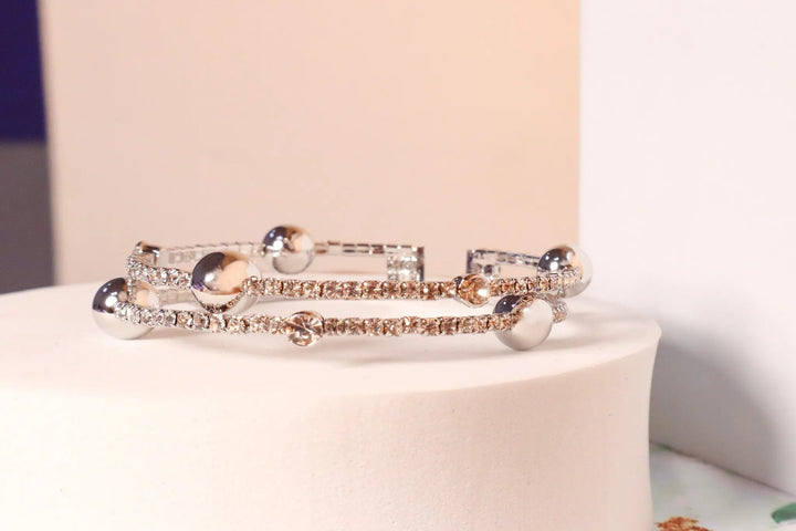 Pretty Silver Double Cuff - Salty Accessories