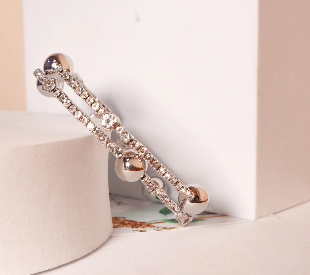 Pretty Silver Double Cuff - Salty Accessories