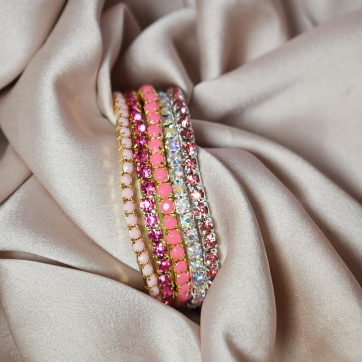 Pretty in Pink Stackable Bands (Set of 5) - Salty Accessories