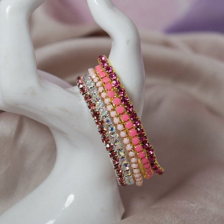 Pretty in Pink Stackable Bands (Set of 5) - Salty Accessories