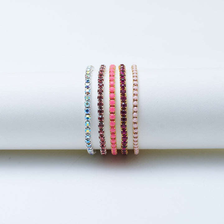 Pretty in Pink Stackable Bands (Set of 5) - Salty Accessories