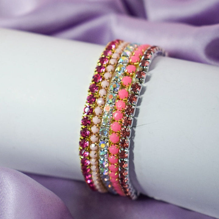 Pretty in Pink Stackable Bands (Set of 5) - Salty Accessories