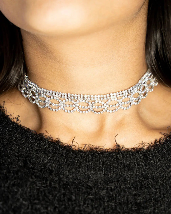 Princess Diana Silver Choker - Salty Accessories