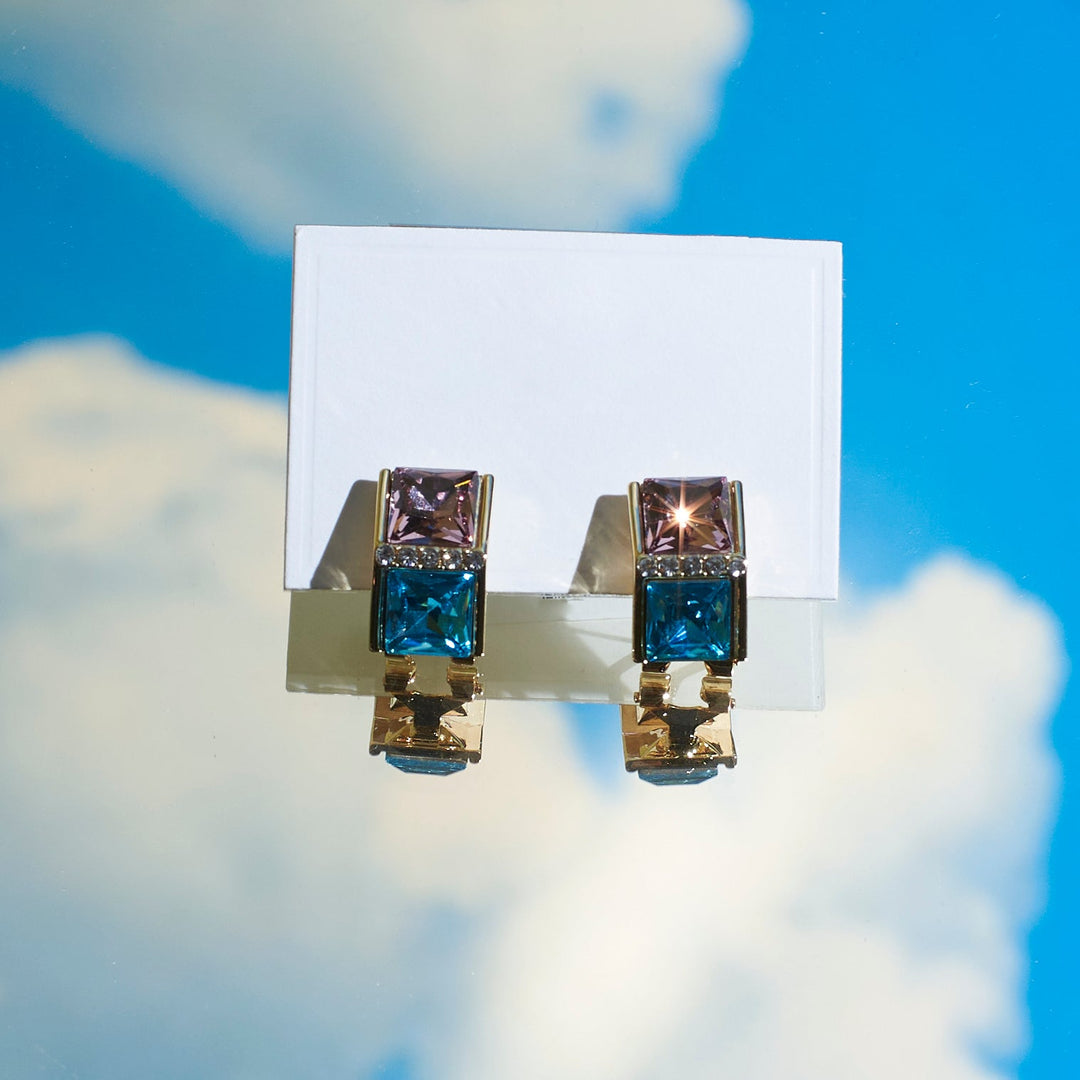 Prismatic Gem Earrings - Salty Accessories