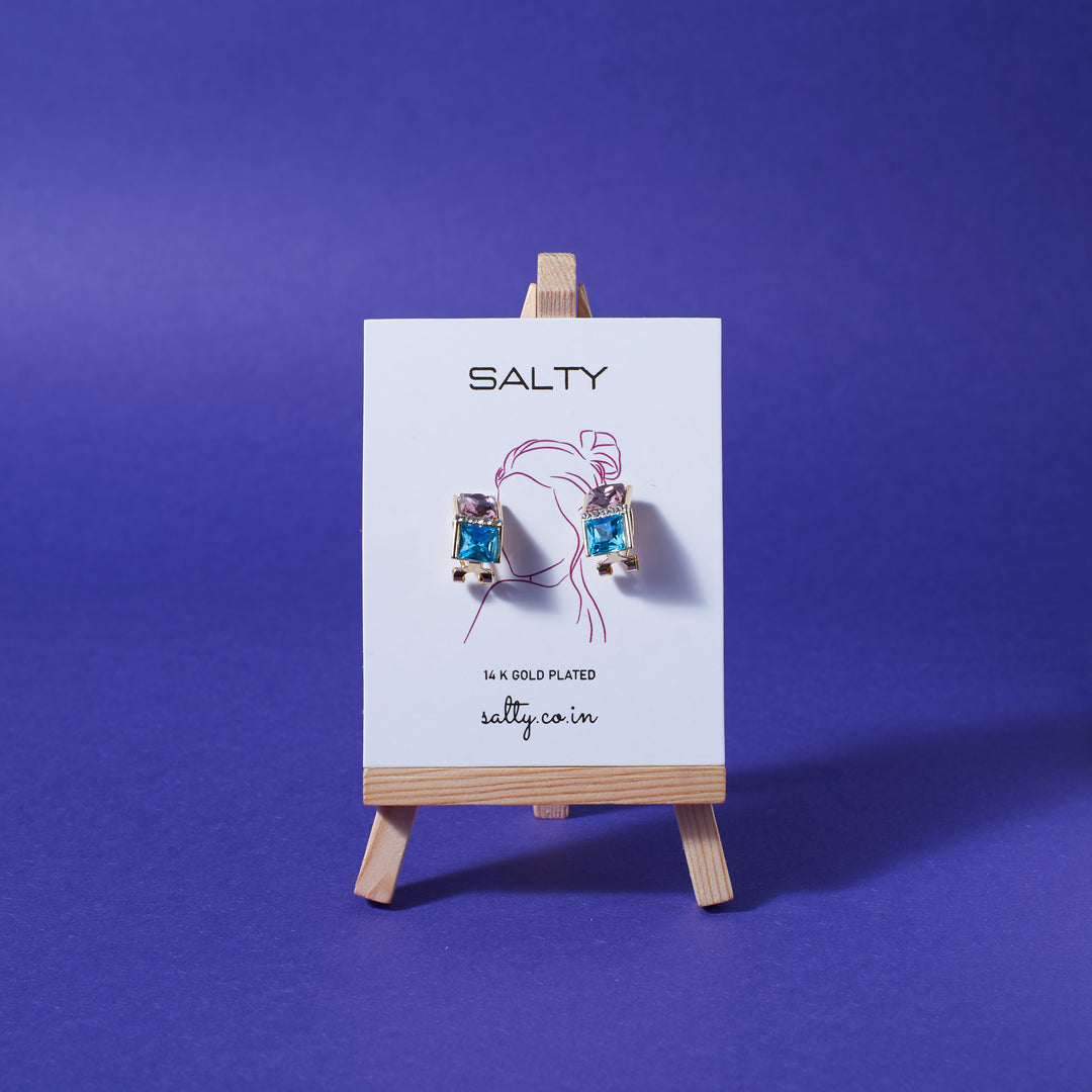Prismatic Gem Earrings - Salty Accessories