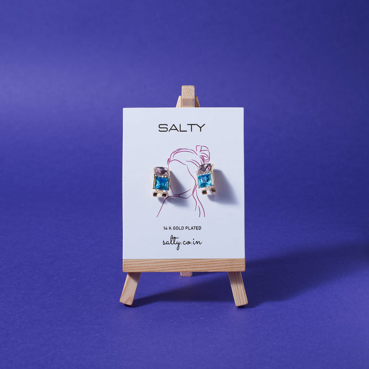Prismatic Gem Earrings - Salty Accessories