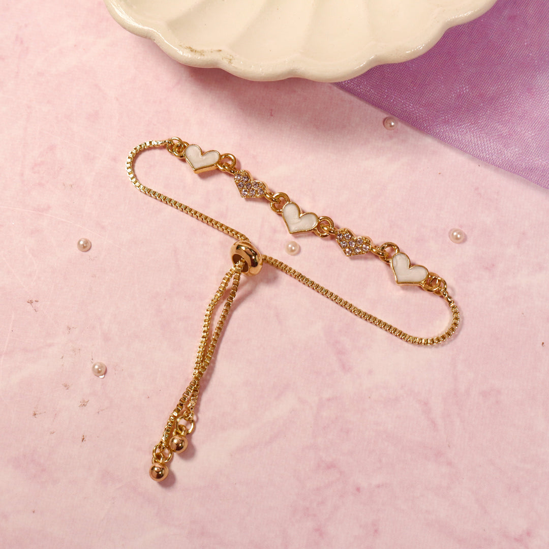 Pristine Hearts Adorn Bracelet - Salty Accessories