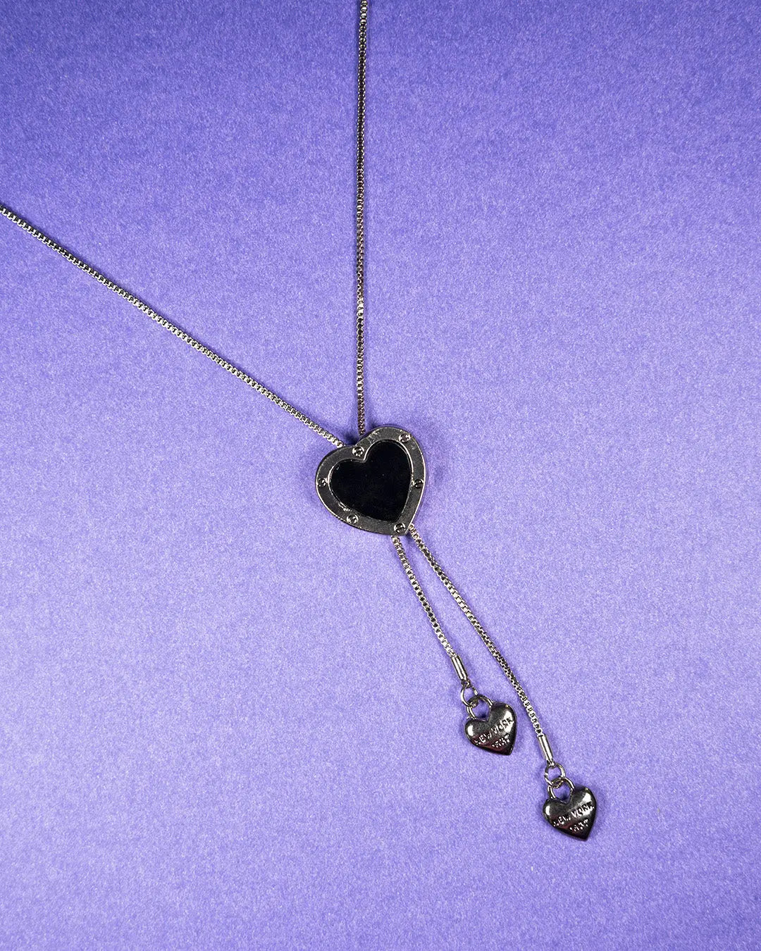 Pull through heart reversible necklace - Salty Accessories