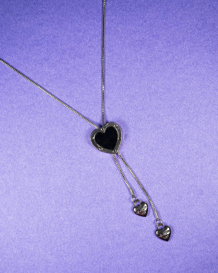 Pull through heart reversible necklace - Salty Accessories