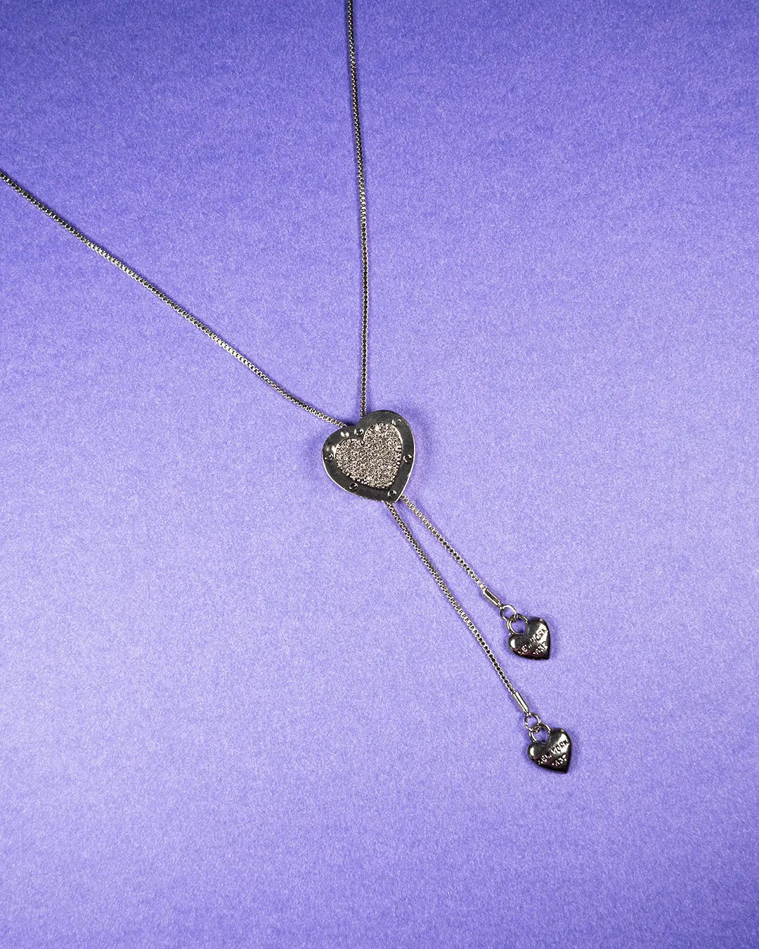 Pull through heart reversible necklace - Salty Accessories