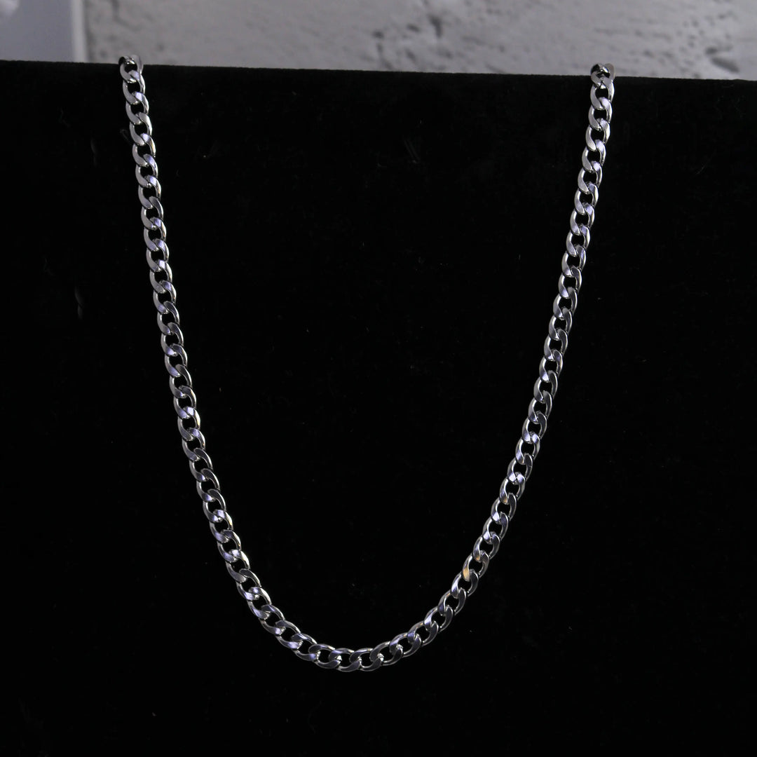Punk Silver Thick Chain