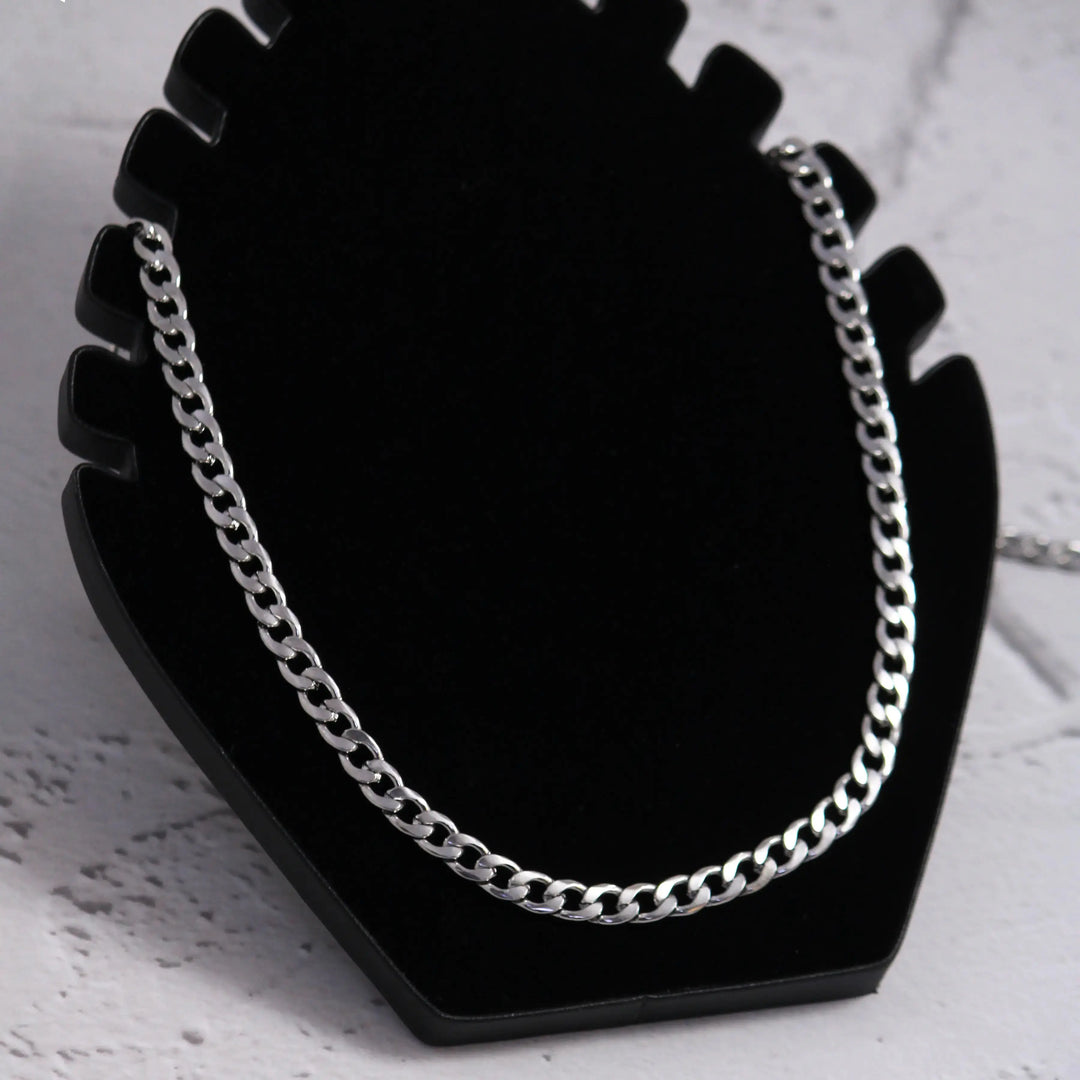 Punk Silver Thick Chain - Salty Accessories