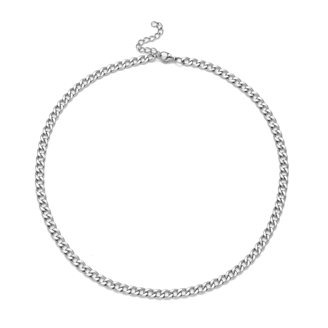 Punk Silver Thick Chain - Salty Accessories