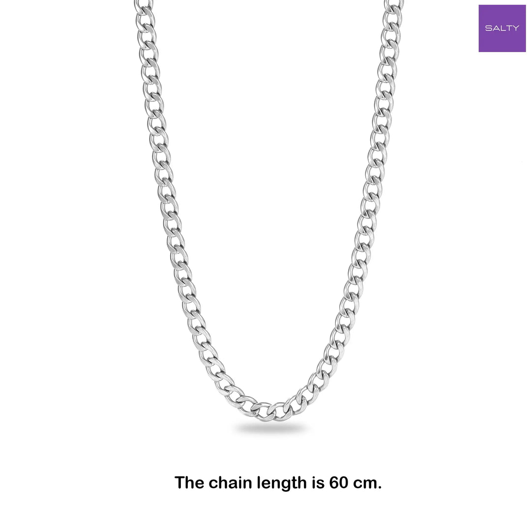 Punk Silver Thick Chain - Salty Accessories