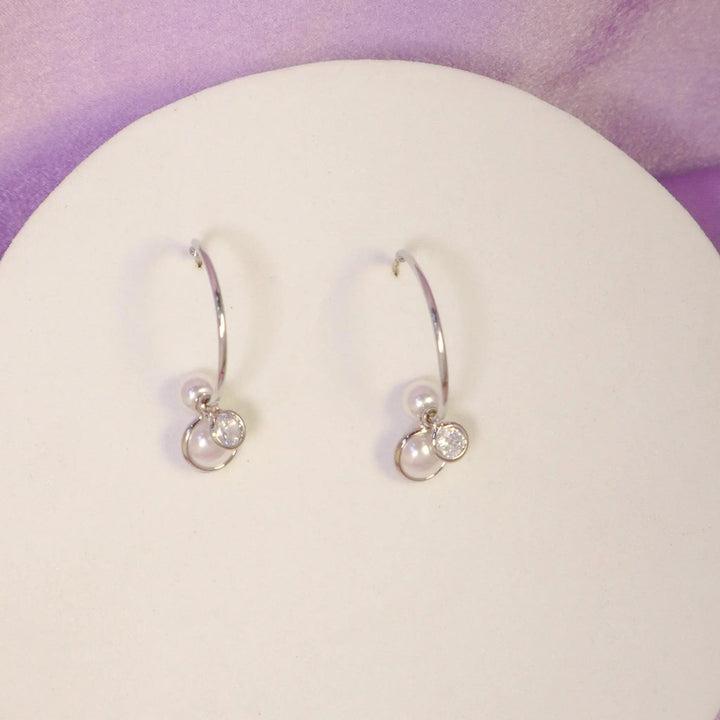Pure Pearls Open Hoops - Salty Accessories