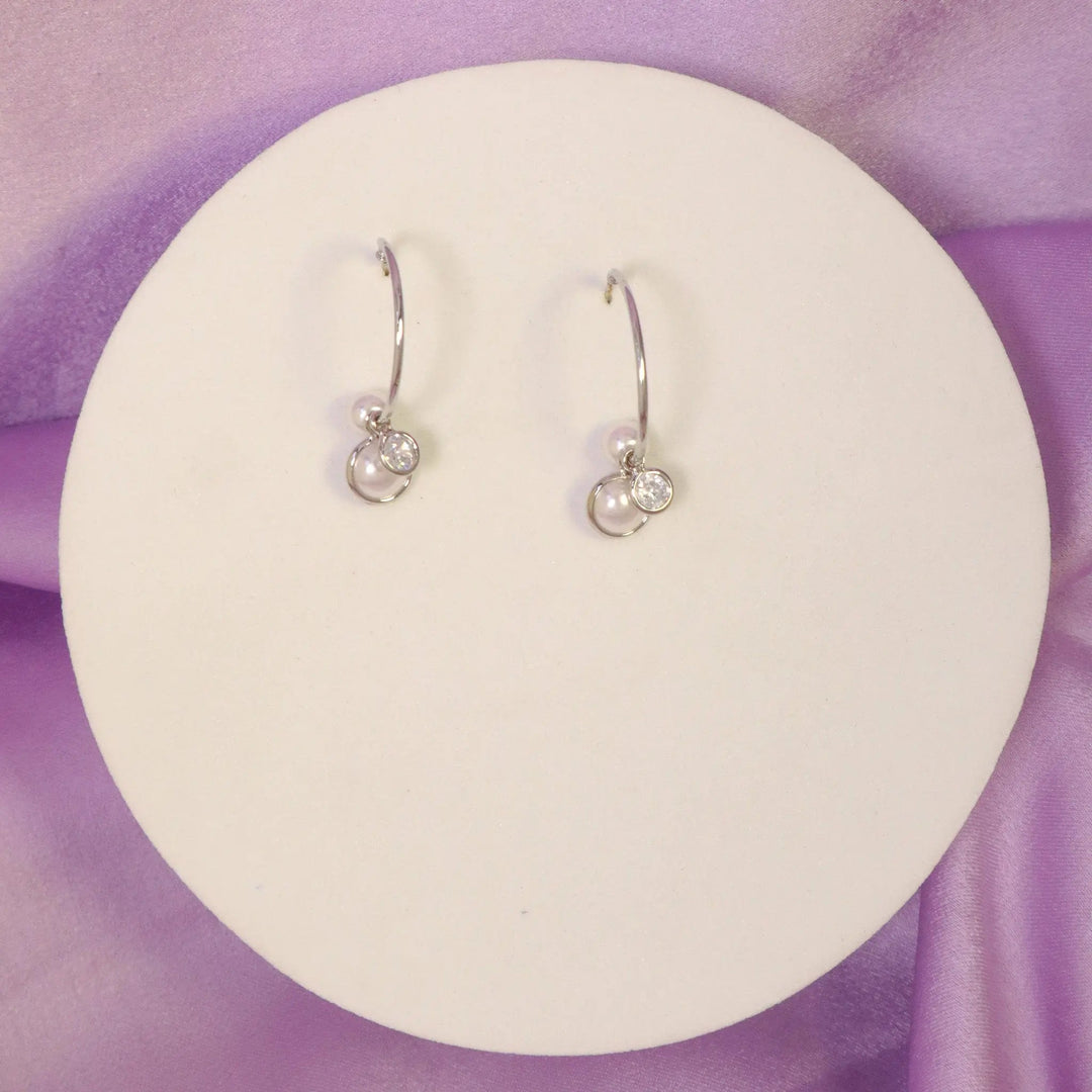 Pure Pearls Open Hoops - Salty Accessories