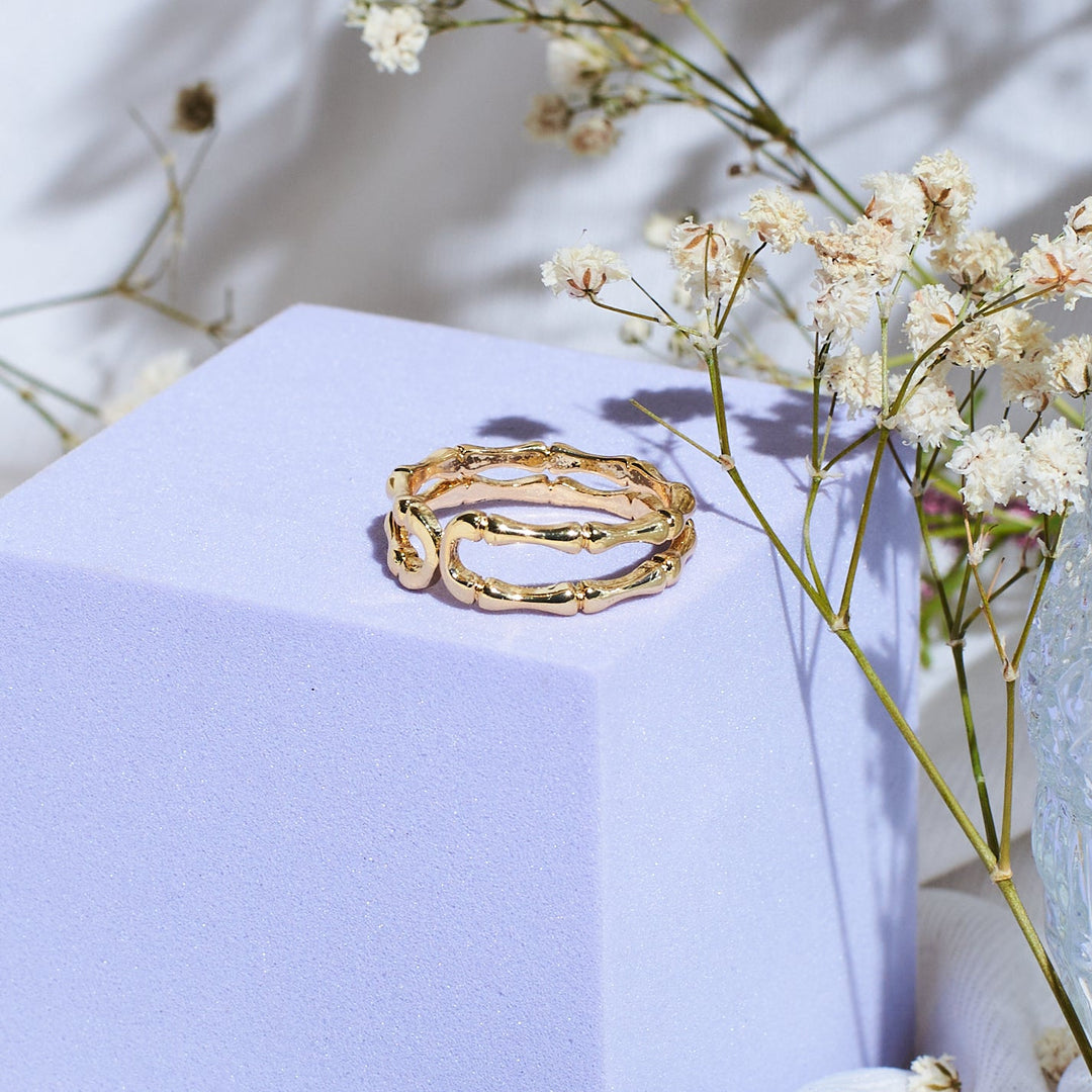 Pure Perfection Golden Ring - Salty Accessories