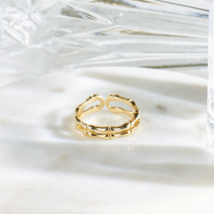 Pure Perfection Golden Ring - Salty Accessories