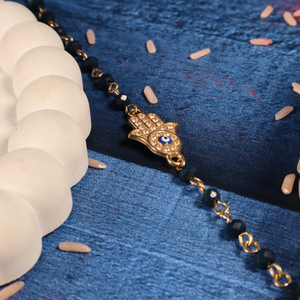Pure Stones Evil Eye Hamsa Rakhi