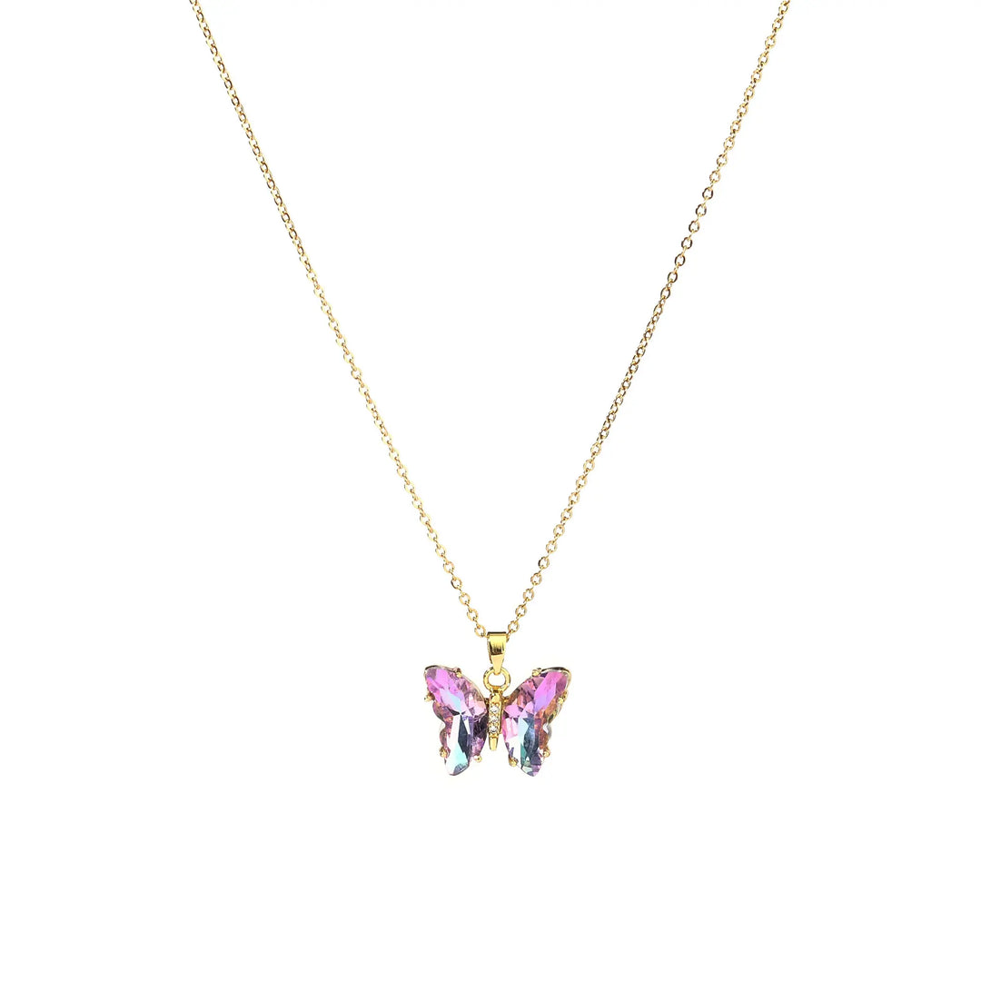 Purple Sapphire Butterfly Necklace | Salty