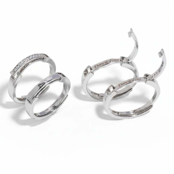 ILY Coded Couple Ring