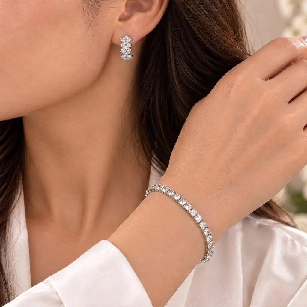 Quirk Hit Bracelet And Earrings Set | Salty