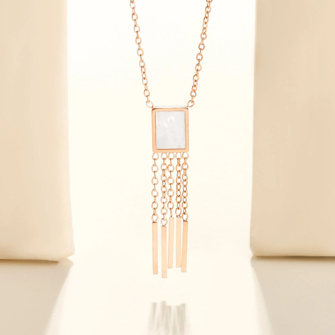Quirky Chic Rose Gold Necklace - Salty Accessories