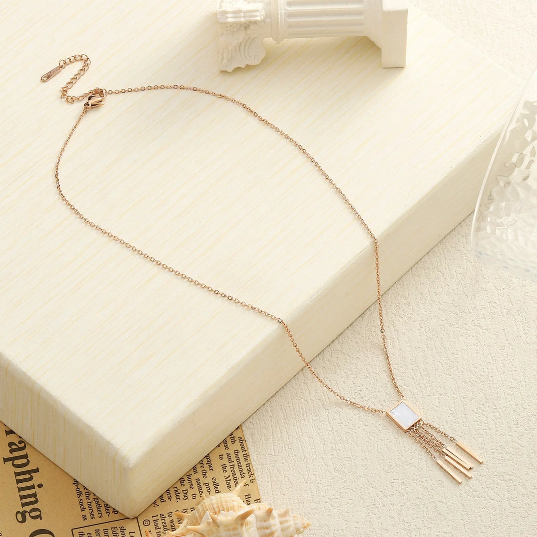 Quirky Chic Rose Gold Necklace - Salty Accessories