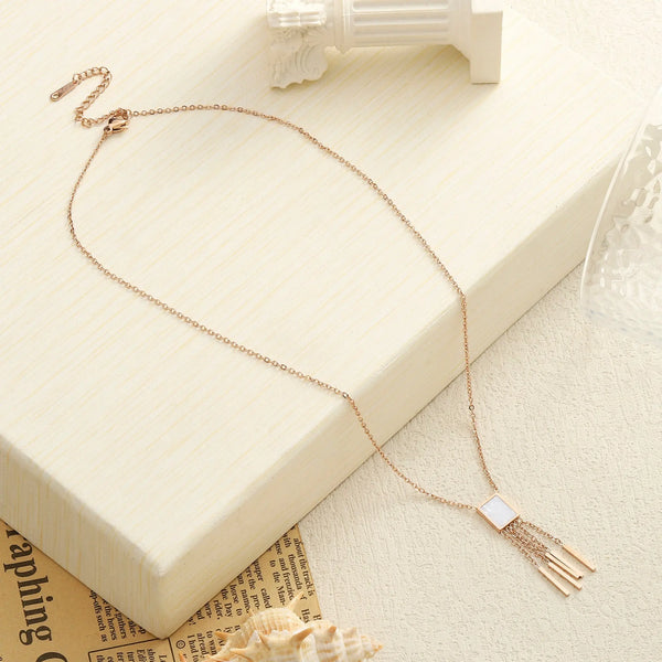Quirky Chic Rose Gold Necklace