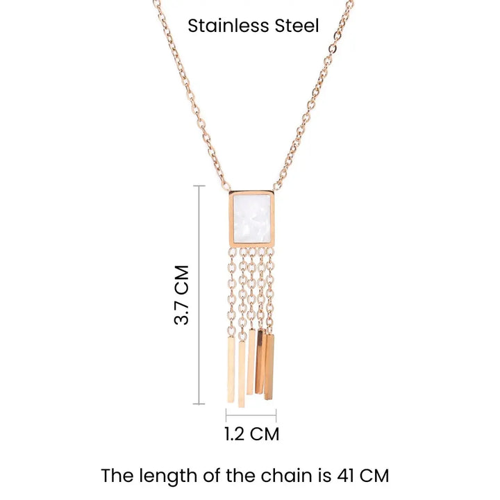Quirky Chic Rose Gold Necklace - Salty Accessories