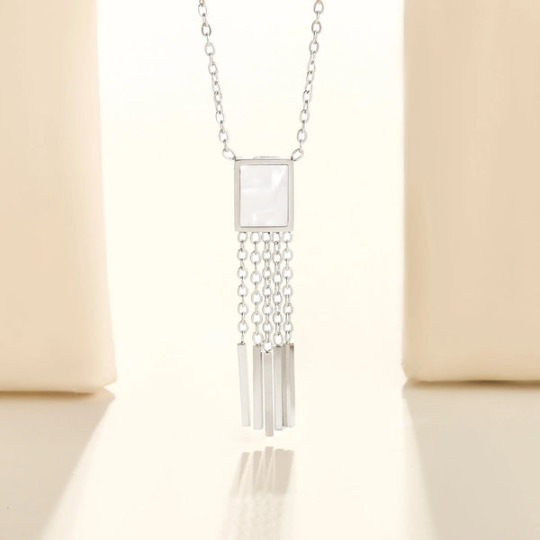 Quirky Chic Silver Necklace