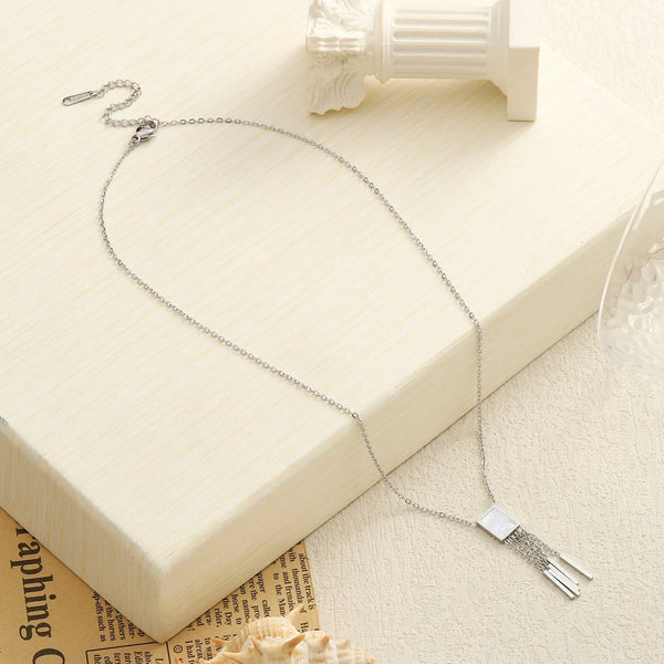 Quirky Chic Silver Necklace