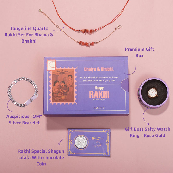 Rakhi Gift Box for Younger Brother & Bhabhi