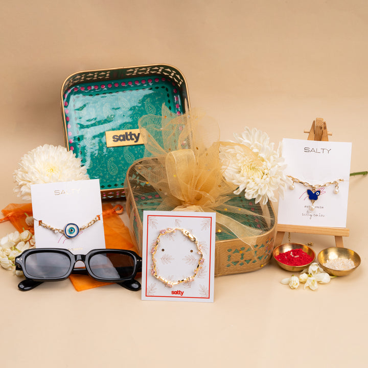 Premium Perfect Pair Rakhi Gift Box for Bhaiya and Bhabhi