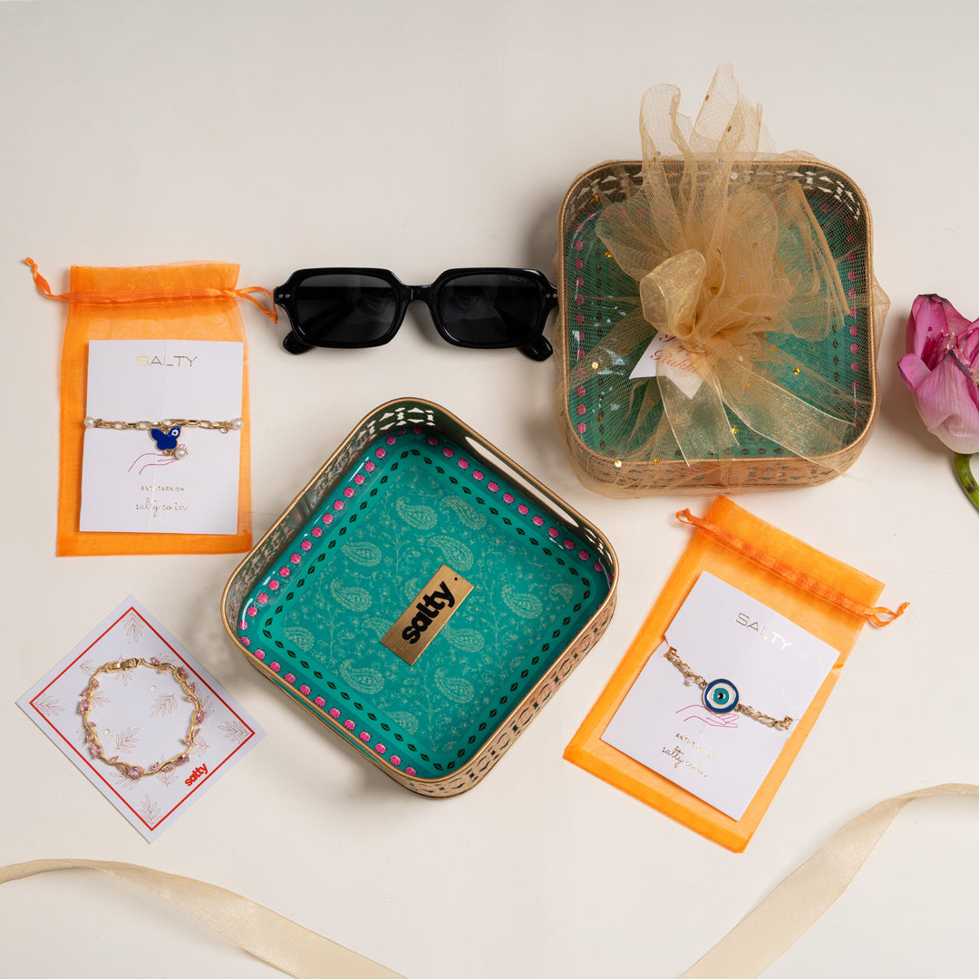 Premium Perfect Pair Rakhi Gift Box for Bhaiya and Bhabhi