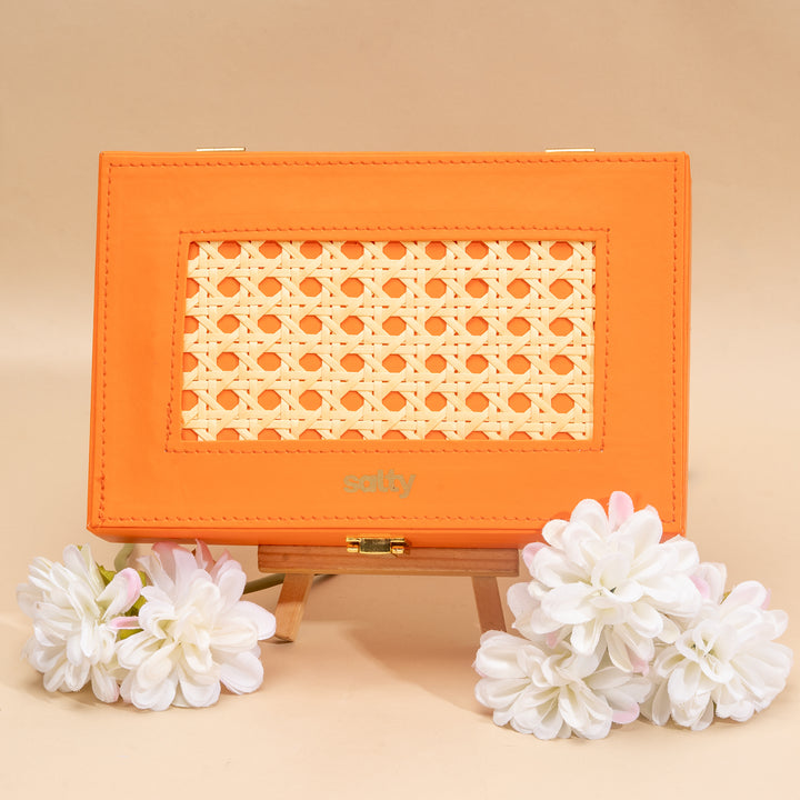 Premium Woven Love Rakhi Gift Box for Sister