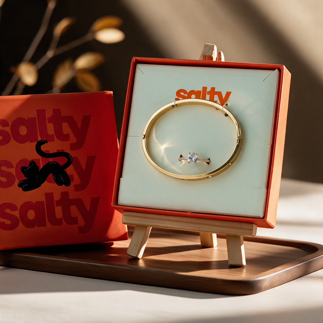 Nifty Bloom Ring And Bracelet Set