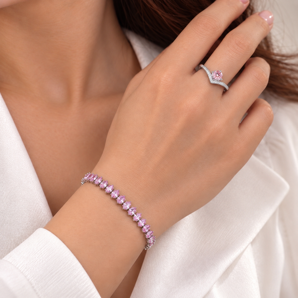 Shimmery Magic Ring And Bracelet Set
