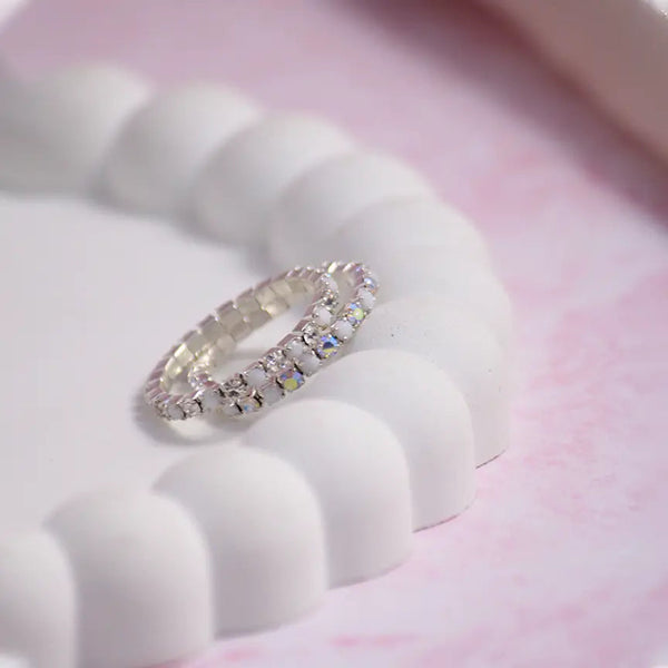 Dazzling Opal - Stretchable Ring (Set of 2)