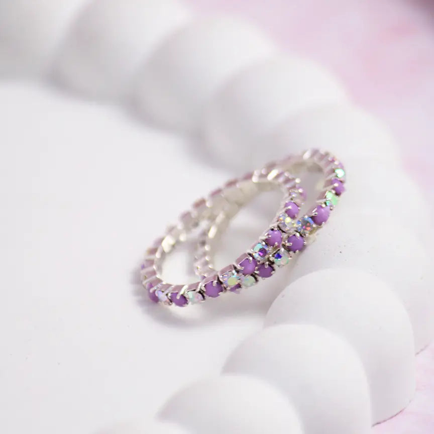 Vivacious Stones - Stretchable Ring (Set of 2) - Salty Accessories
