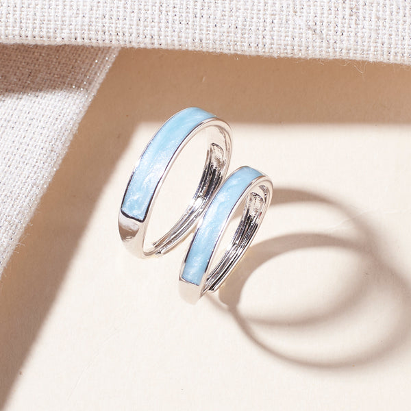 Rimba Silver Couple's Rings