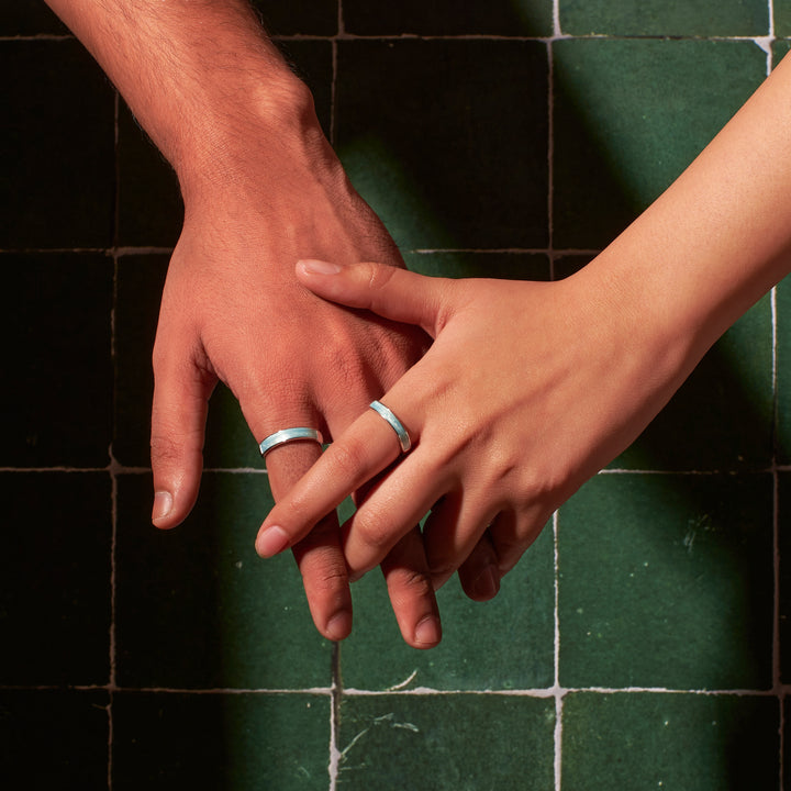 Rimba Silver Couple's Rings - Salty Accessories